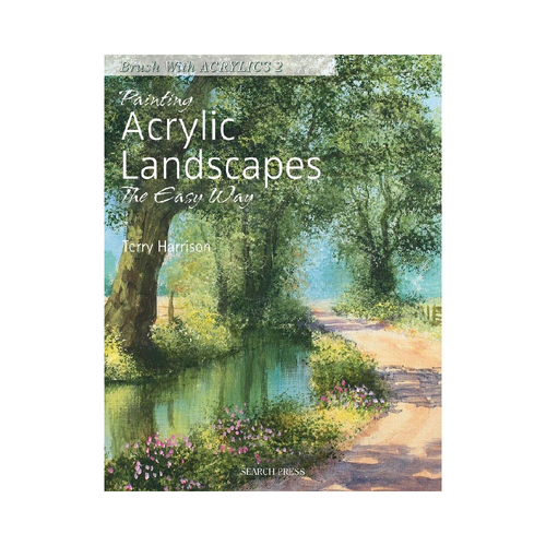 Search Press Painting Acrylic Landscapes The Easy Way Paperback Book 128-pages