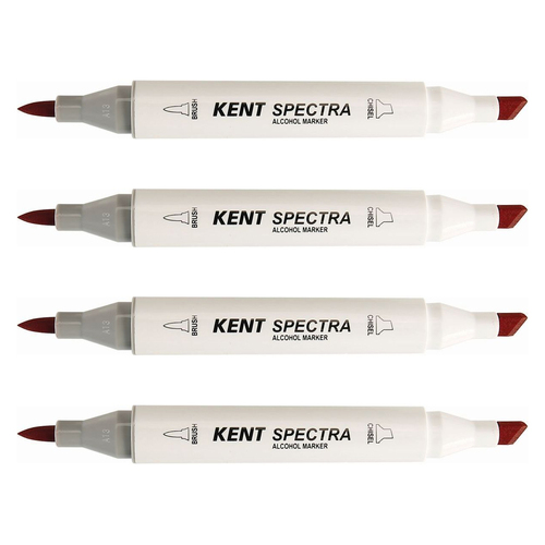 4PK Kent Spectra Graphic Markers Drawing/Design Vivid Pink