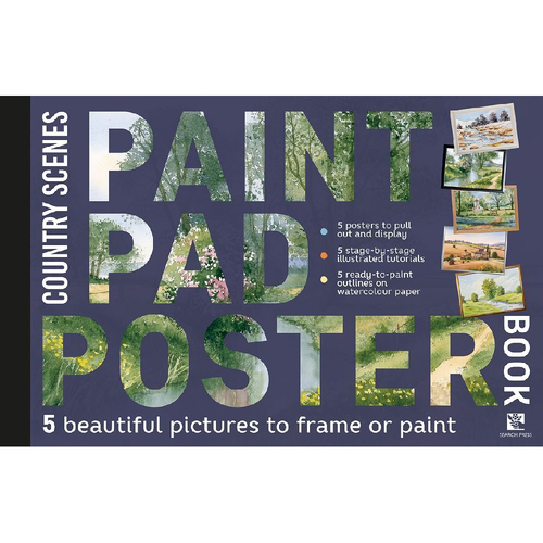 Search Press The Paint Pad Poster Book Country Scenes Paperback Book