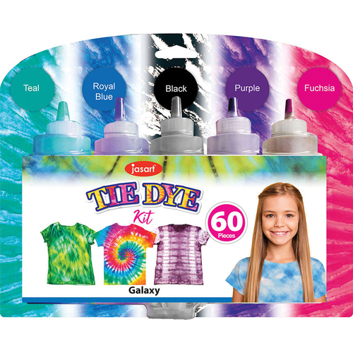 60pc Jasart Art/Craft Tie Dye Kit 5-Colour Set - Galaxy