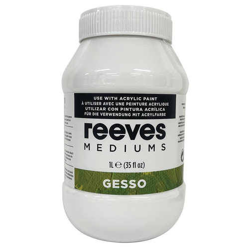 Reeves Gesso Primer 1 Litre Drawing Craft Art Painting