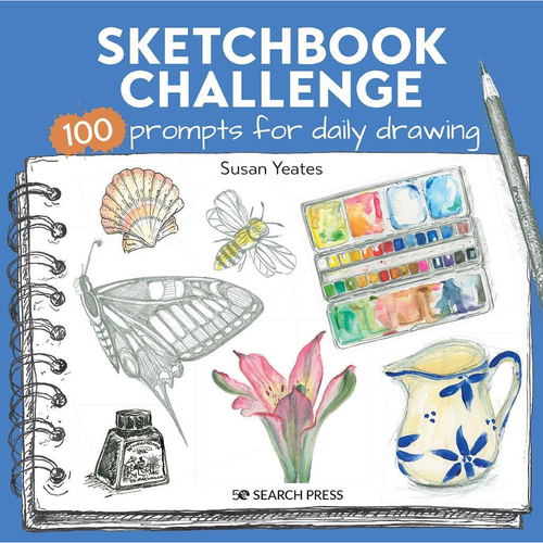 Search Press Sketchbook Challenge Paperback Book 160-pages