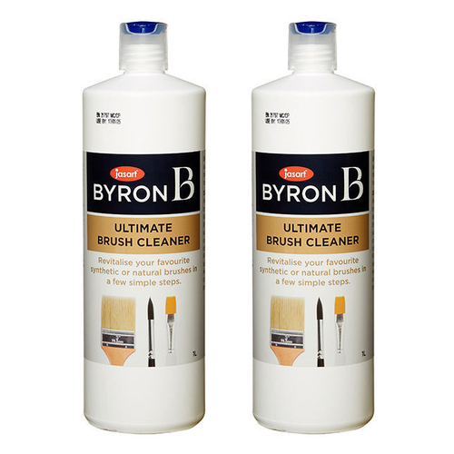 2PK Jasart Byron Ultimate 1L Liquid Painting Art/Craft Brush Cleaner