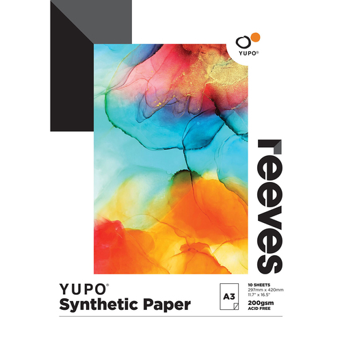 Reeves Yupo Paper 200gsm 10 Sheet A3 Size Drawing Pad