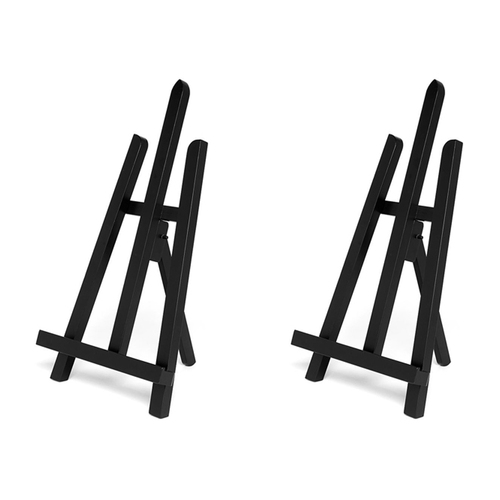 2PK Jasart Tabletop Painting Colour Easel 29x40cm - Black