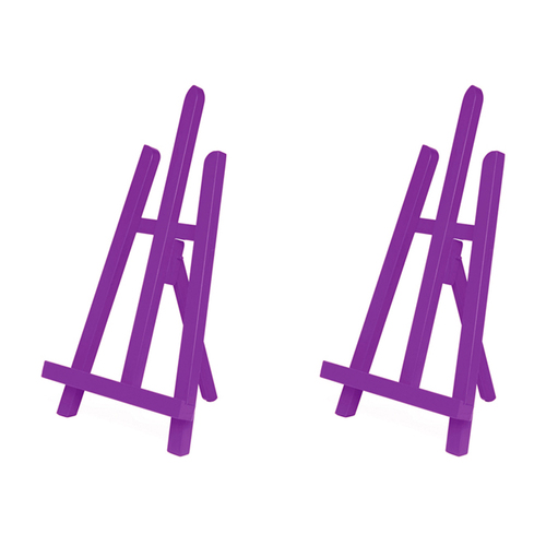 2PK Jasart Tabletop Painting Colour Easel 29x40cm - Purple