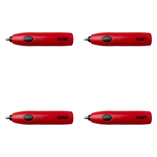 4PK Kent Precision Battery Eraser Red Home/School Drawing/Design