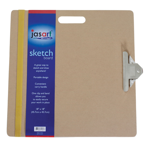 Jasart Artist Portable Sketch Board w/ Handle - 18x18in