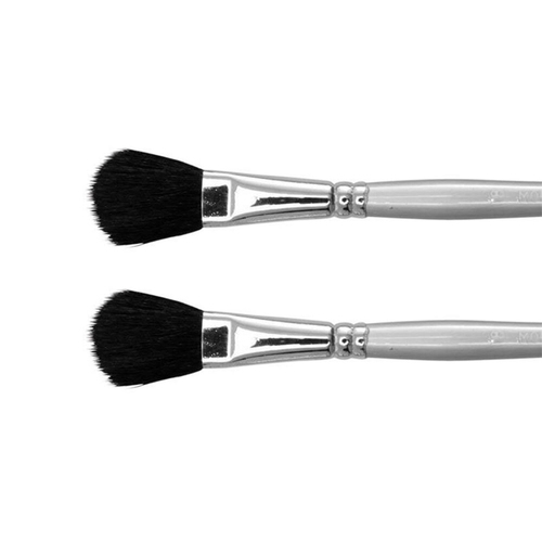 2PK Jasart Hangsell Goat Hair Mop Brush Size 12 - Black