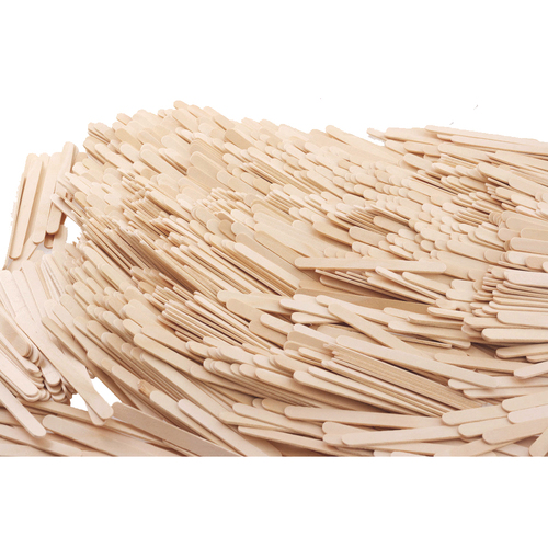 6x 1000pc Jasart Wooden Popsticks Art/Craft - Plain