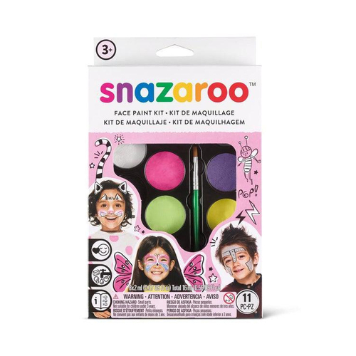 Snazaroo Palette Set - Girl Novelty Fun Face Painting Kit