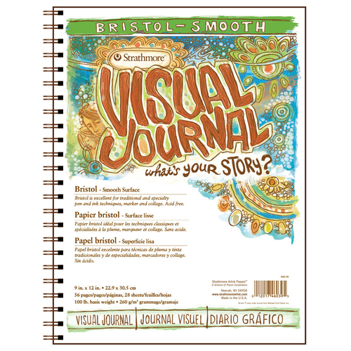 Strathmore Visual Art Journal Bristol Smooth - 9'' x 12'' 48 Page