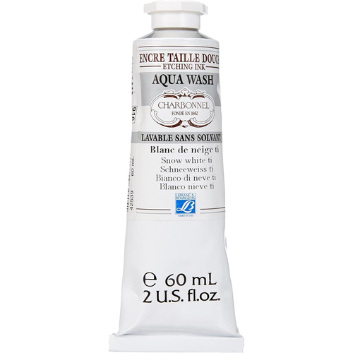 Charbonnel Aqua Wash Ink 60ml High Pigment S2 - Snow Titanium White