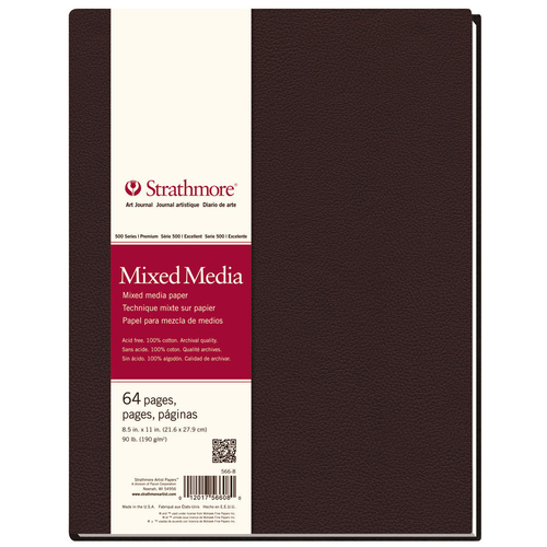 Strathmore 500 Series HB Mixed Media Art Journal 8.5''x11'' 64 Sheets