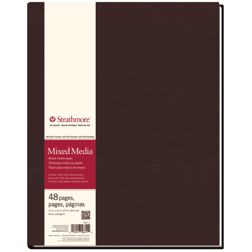 Strathmore 500 Series HB Mixed Media Art Journal 11''x14'' 48 Sheets