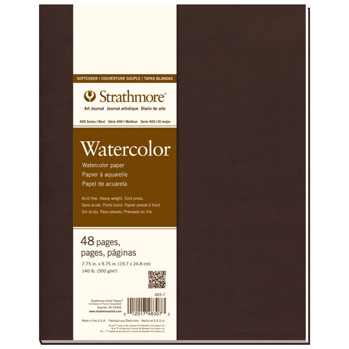 Strathmore 400 Series Water Colour Softcover Art Journal 7.75x9.75'' 48 Sheets