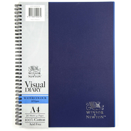 Winsor And Newton Double Wire Water Colour Visual Diary A4 200gsm