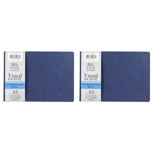 2PK Winsor And Newton SoftCover Cotton Water Colour Visual Journal A5L