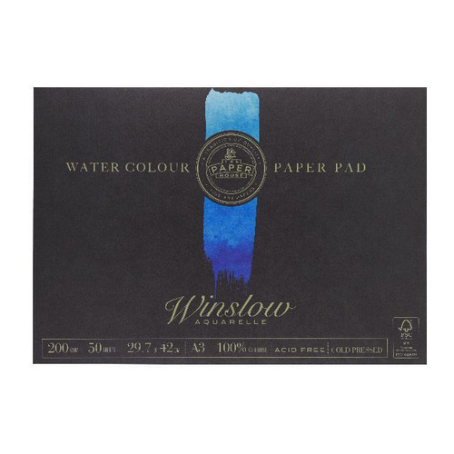 The-Paper-House Winslow A3 Size Water Colour Pad 50 Sheets 200gsm