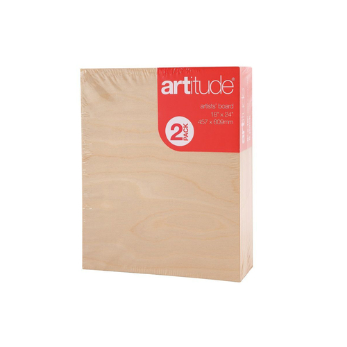 2pc Artitude Board Thin 18x24" Art/Painting Accessory