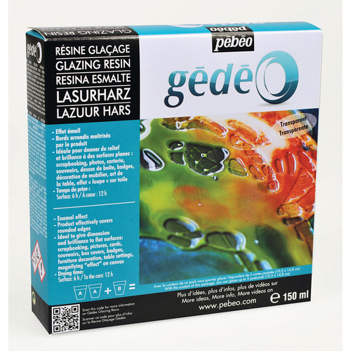 Pebeo Gedeo Glazing Resin Kit 150ml Art And Craft Statue