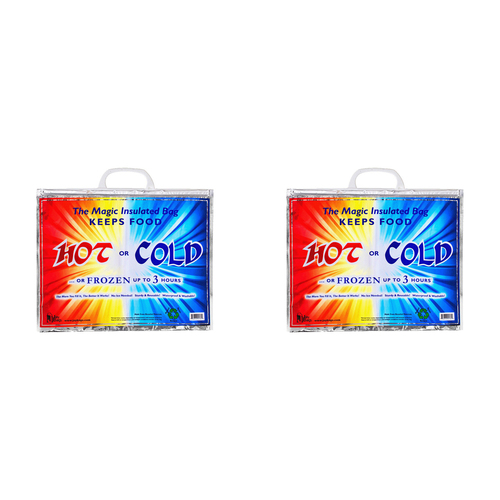 2PK Jay Bags Hot & Cold Magic Insulated Food Bag Large  Cooler