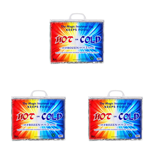 3PK Jay Bags Hot & Cold Magic Insulated Food Bag Small  Cooler