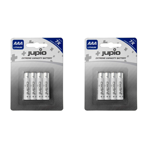 8pc Jupio Non-Rechargeable Lithium Batteries AAA VPE-14