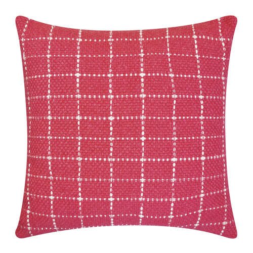 J.Elliot Home Tahlia 50x50cm Cushion Square - Dusty Red & Cream