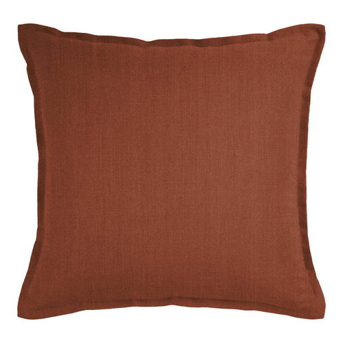 J Elliot Home Linen Collection 50x50cm Feather Filled Cushion Square Rust