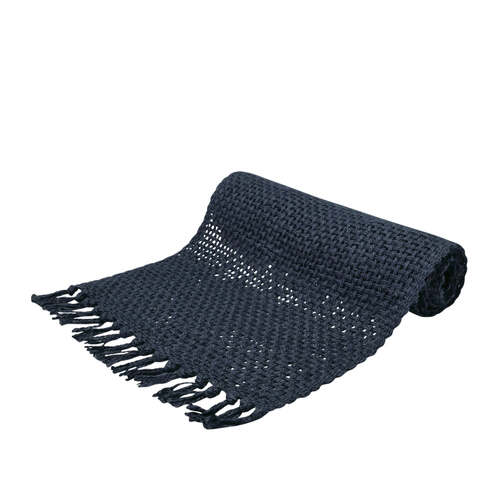 J.Elliot Home Rowan 37x180cm Jute Table Runner - Navy