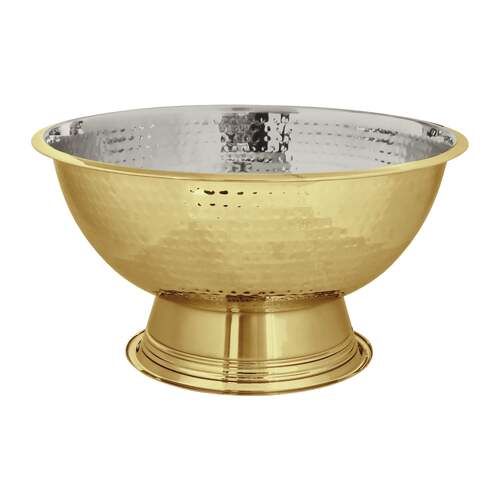 J.Elliot Home Alfie 40cm Champagne Bowl - Hammered Gold