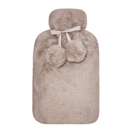 J. Elliot Home Layla Faux Fur Hot Water Bottle 37x22cm Nude