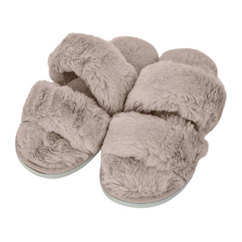 J. Elliot Home Layla Women's Faux Fur Slipper EU37/AU6 S-M Nude