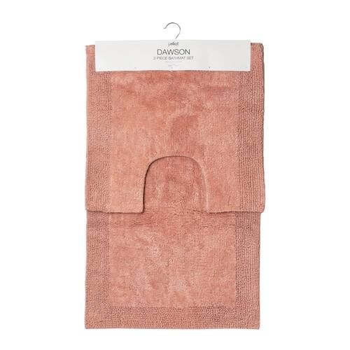 2pc J.Elliot Dawson Cotton Bathmat Set - Clay Pink