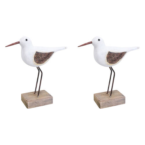 2PK LVD Sea Bird Wooden Sculpture Home/Lounge Decor Medium