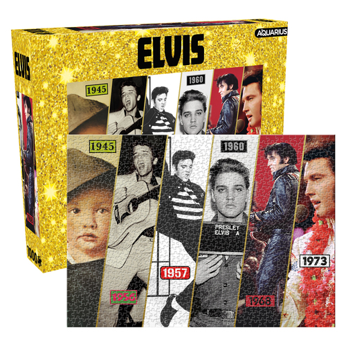 1000pc Aquarius Elvis Timeline 51x71cm Jigsaw Puzzle 14y+