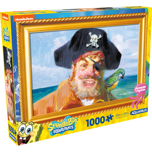 1000pc Aquarius SpongeBob Painty The Pirate 51x71cm Jigsaw Puzzle 14y+