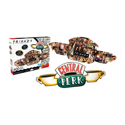 600pc Aquarius Friends Central Perk & Collage Double Sided Puzzle 14+