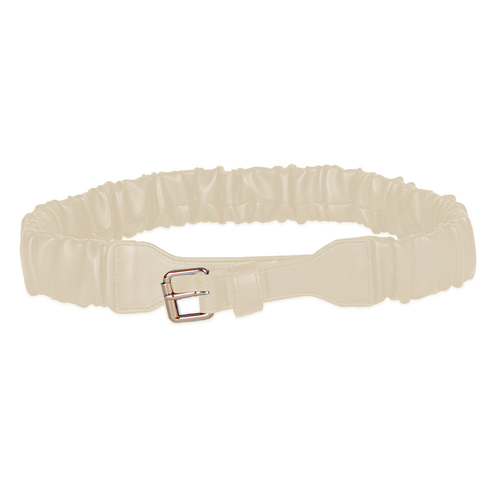 Jessica Simpson Size L/XL Women's Rouched Waist Belt Cream