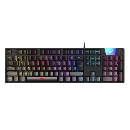 Laser Gaming LED Wired Mechanical Keyboard For PC/Computer - Black