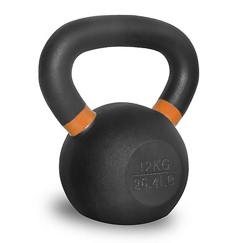 Hacienda 12kg Kettlebell Weight Black/Orange