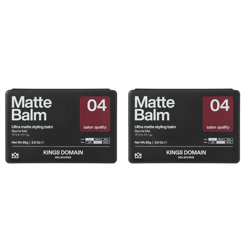 2PK Kings Domain Melbourne Matte Balm Hair Care/Styling 85g