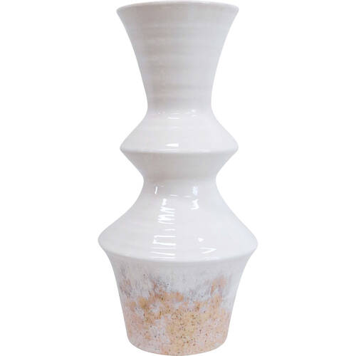 LVD Ceramic Mediterranean Vase Home/Garden Decor White