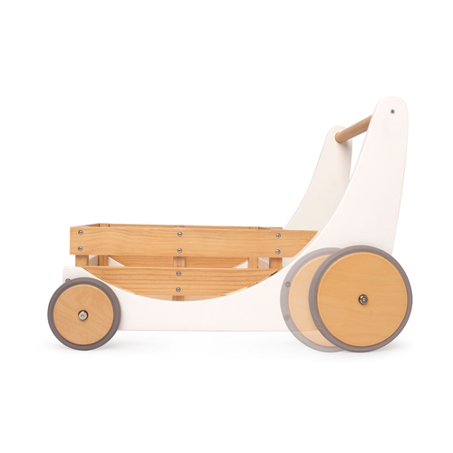 Kinderfeets Wooden 62cm Cargo Walker White Baby/Toddler Toy 12m+