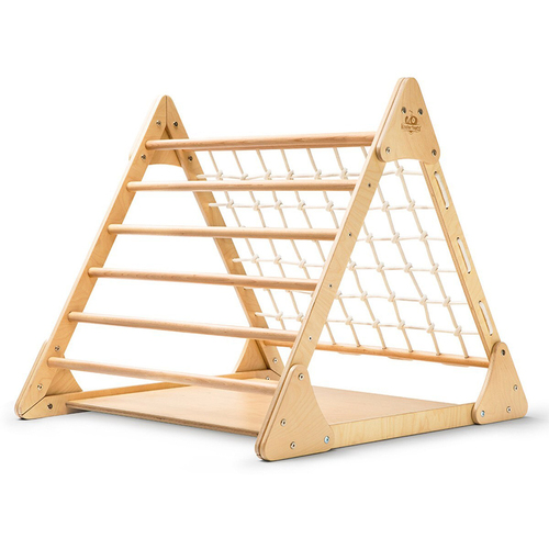 Kinderfeets 89cm Wooden Pikler Triple Climber Triangle Large 1y+