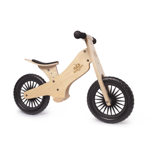 Kinderfeets 84cm Wood Balance Bike Kids Ride-On Toys Natural 2y+