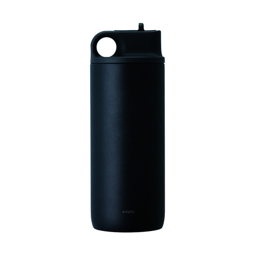 Kinto Active 600ml Vacuum Insulated Tumbler Bottle - Black