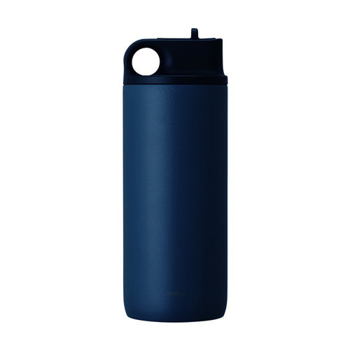 Kinto Active 600ml Vacuum Insulated Tumbler Bottle - Blue Grey