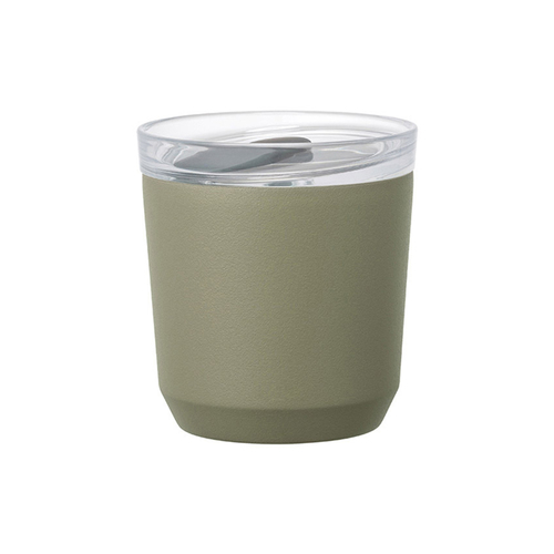 Kinto 240ml To Go Tumbler V2 Insulated Takeaway Cup - Khaki